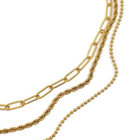 SELENE Triple Layer Necklace - Picture 9 of 11